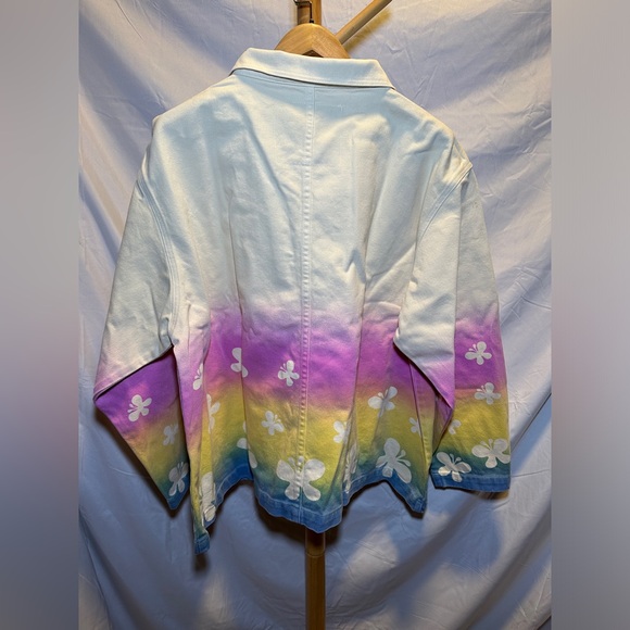 BIG BUD PRESS - Butterfly 🦋 Rainbow 🌈 Work Jacket - Size 1XL NWT - Picture 5 of 16